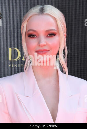 Pasadena, CA, USA. April 2018. 27. April 2018 - Pasadena, Kalifornien - Dove Cameron. 45. Jährliche Daytime Creative Arts Emmys Awards im Pasadena Civic Center. Foto: Birdie Thompson/AdMedia Stockfoto