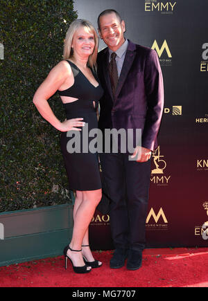 Pasadena, CA, USA. April 2018. 27. April 2018 – Pasadena, Kalifornien – Thomas Calabro. 45. Jährliche Daytime Creative Arts Emmys Awards im Pasadena Civic Center. Foto: Birdie Thompson/AdMedia Stockfoto