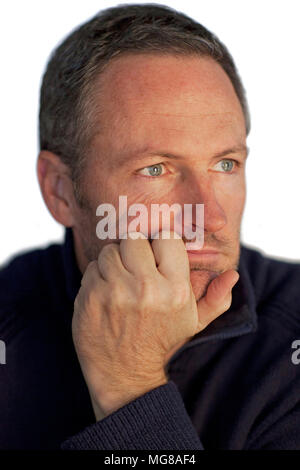 Mann denkt Stockfoto