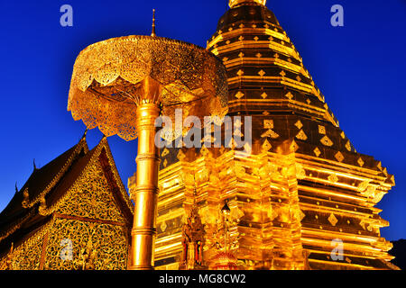 Wat Phra That Doi Suthep, ein buddhistischer Tempel in der Provinz Chiang Mai, Thailand Stockfoto