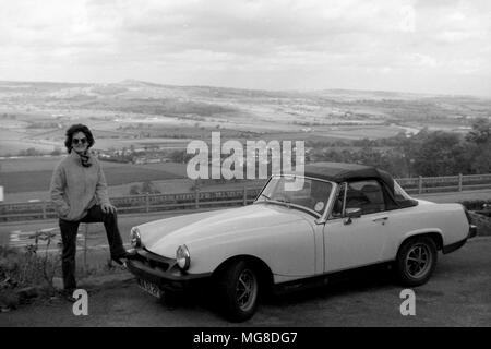 Frau classic MG Midget 1977 Golden Jubilee edition Stockfoto