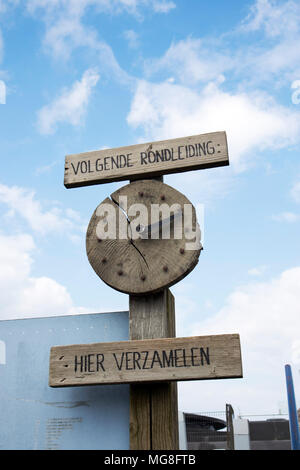 Steenwijk, Niederlande - 14 April 2018 Forteiland Pampus oder Fort Pampus Insel, künstliche Insel im IJmeer, Provinz Noord-Holland, Niederlande Stockfoto