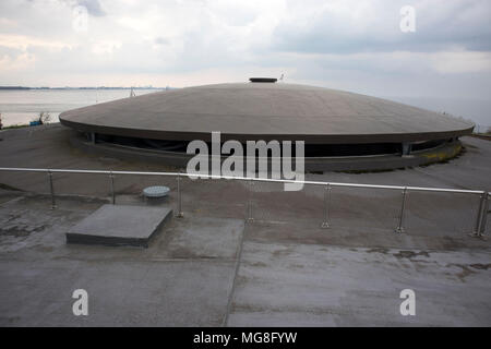 Steenwijk, Niederlande - 14 April 2018 Forteiland Pampus oder Fort Pampus Insel, künstliche Insel im IJmeer, Provinz Noord-Holland, Niederlande Stockfoto