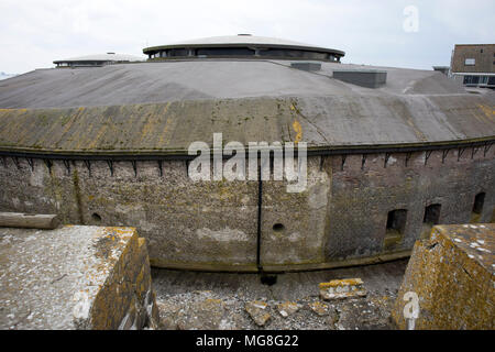 Steenwijk, Niederlande - 14 April 2018 Forteiland Pampus oder Fort Pampus Insel, künstliche Insel im IJmeer, Provinz Noord-Holland, Niederlande Stockfoto