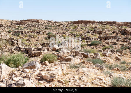 Umm ar-Rasas, Ruinen aus der römischen, byzantinischen und islamischen Zivilisationen. Stockfoto