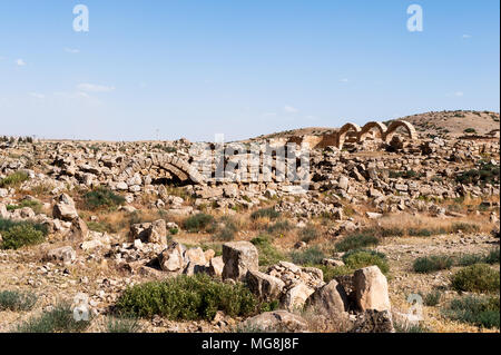 Umm ar-Rasas, eine archäologische Stätte in Jordanien Stockfoto