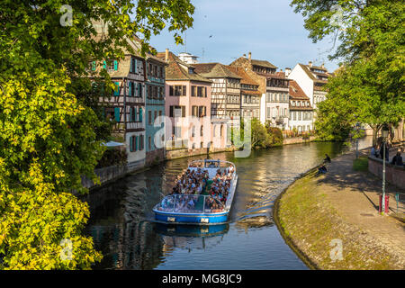 Straßburg, Frankreich - 28 September: Blick auf die Ill auf Sept Stockfoto