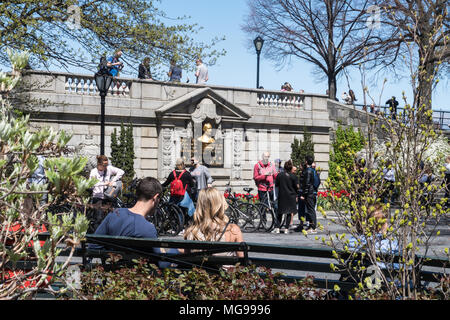 John Purroy Mitchell Denkmal, Central Park, New York Stockfoto