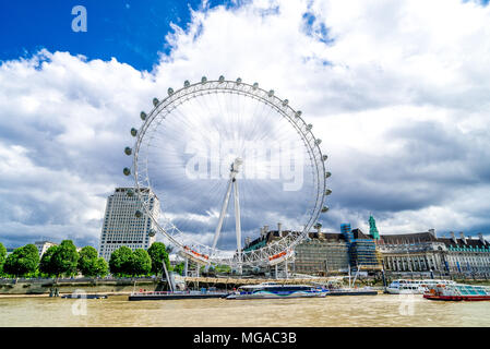 London Eye in London, England Stockfoto