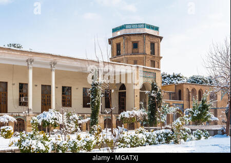 Gebiet der Chehel Sotoun (Vierzig Säulen Palast), Isfahan, Iran. Weltkulturerbe der UNESCO Stockfoto