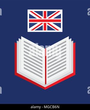 Englisch design Lernen, vector eps Abbildung 10 Grafik Stock Vektor