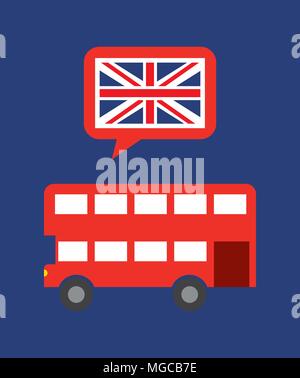 Englisch design Lernen, vector eps Abbildung 10 Grafik Stock Vektor