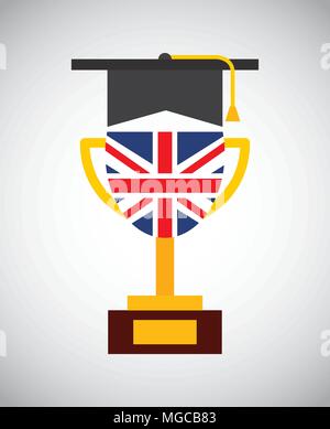 Englisch design Lernen, vector eps Abbildung 10 Grafik Stock Vektor