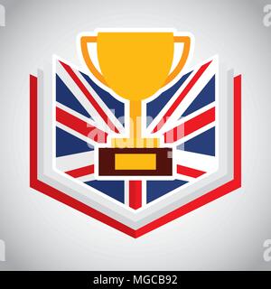 Englisch design Lernen, vector eps Abbildung 10 Grafik Stock Vektor