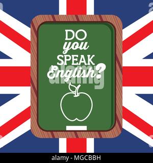 Englisch design Lernen, vector eps Abbildung 10 Grafik Stock Vektor