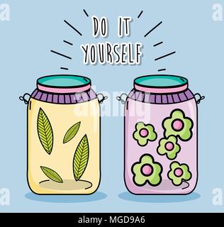 Do it youself Cartoons Konzept Stock Vektor