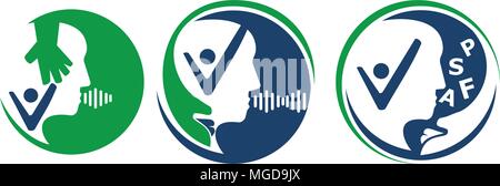 Kommunikation Health Care Set Stock Vektor