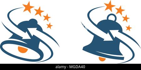 Bell Star Lösungen Stock Vektor