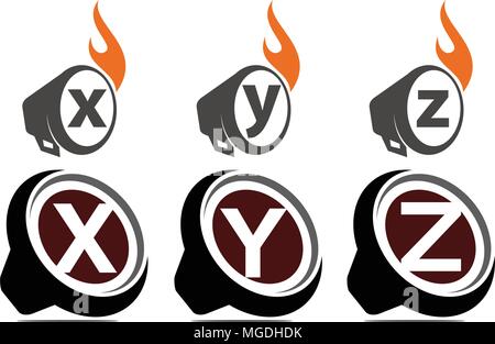 Ton Video Service Produktion eingestellt Stock Vektor