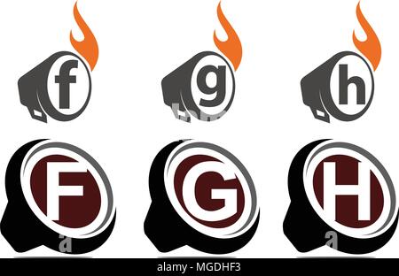 Ton Video Service Produktion eingestellt Stock Vektor