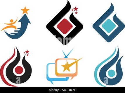 Erfolg Life Coaching gesetzt Stock Vektor