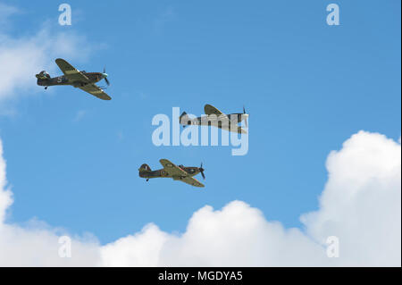 Spitfire & Hawker Hurricanes Stockfoto