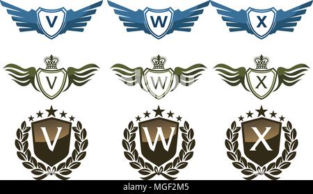 Wing Crown Template Design. Stock Vektor