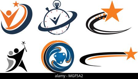 Erfolg Life Coaching gesetzt Stock Vektor