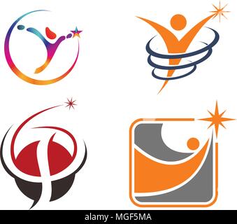 Erfolg Life Coaching gesetzt Stock Vektor