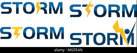 Logo der modernen Vorlage festlegen Stock Vektor