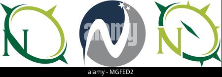 Logo der modernen Vorlage festlegen Stock Vektor