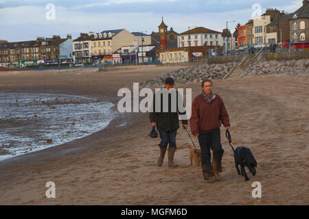 North Beach Morecambe Lancashire, Großbritannien 27 April 2018 Morecambe jährliche Hund Verbot in Kraft tritt in der kommenden Woche mit Hunden aus der Resorts im Norden und Süden Strände vom 1. Mai bis Ende September Credit verboten: Fotografieren Nord/Alamy leben Nachrichten Stockfoto