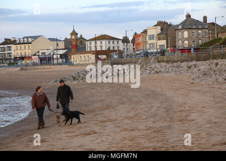 North Beach Morecambe Lancashire, Großbritannien 27 April 2018 Morecambe jährliche Hund Verbot in Kraft tritt in der kommenden Woche mit Hunden aus der Resorts im Norden und Süden Strände vom 1. Mai bis Ende September Credit verboten: Fotografieren Nord/Alamy leben Nachrichten Stockfoto