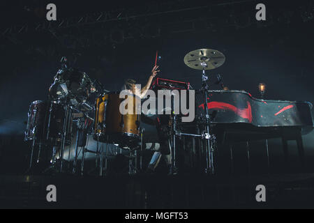 Sheffield, Großbritannien. 28. April 2018 Britain's Got Talent Sieger, Tokio Myers, führt an der Sheffield O2 Academy auf seiner Debüt UK Tour, 2018 Credit: Myles Wright/ZUMA Draht/Alamy leben Nachrichten Stockfoto