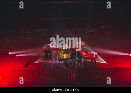 Sheffield, Großbritannien. 28. April 2018 Britain's Got Talent Sieger, Tokio Myers, führt an der Sheffield O2 Academy auf seiner Debüt UK Tour, 2018 Credit: Myles Wright/ZUMA Draht/Alamy leben Nachrichten Stockfoto