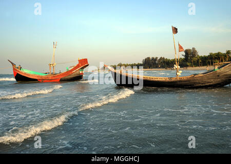 Cox's Bazar, Bangladesch - Februar 02, 2012: "Bangladesch ist eine wunderschöne Jungfrau und das Juwel in der Stirn ist Saint Martin's Island", ein Angebot, dass Ri Stockfoto