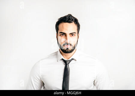 Portrait auf Bärtiger Mann Stockfoto