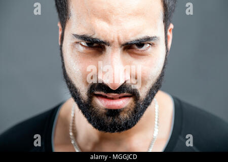 Portrait von bärtigen Mann Stockfoto