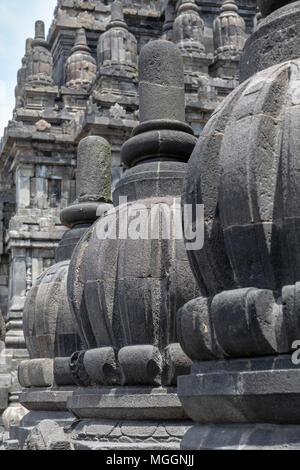 Grand Prambanan Hindu Tempel in der Nähe von Yogyakarta Indonesien Stockfoto