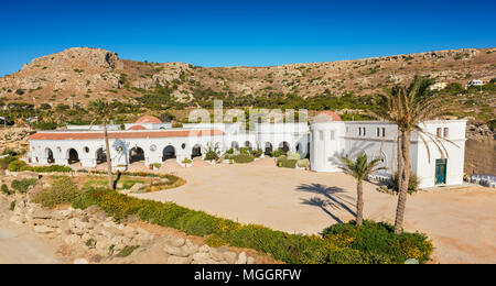 Historische Gebäude in Kalithea Quellen (Rhodos, Griechenland) Stockfoto