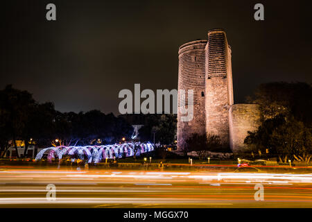 Maiden's Tower in Baku Stockfoto
