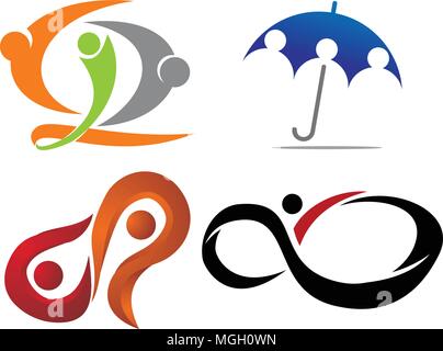 Erfolg Life Coaching gesetzt Stock Vektor