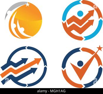 Erfolg Life Coaching gesetzt Stock Vektor