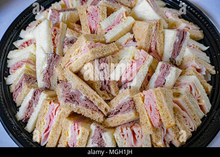 Brot, Sandwich, platter für Party Stockfoto