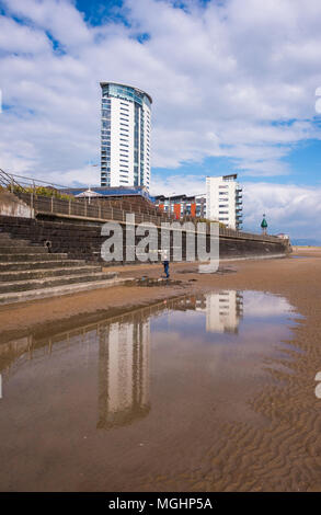 Der Millennium Tower, Swansea, South Wales, Großbritannien Stockfoto