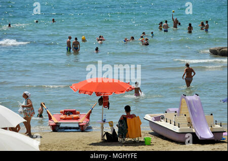 Nettuno (Rom). Seaside Resort, Sommer. Italien. Stockfoto