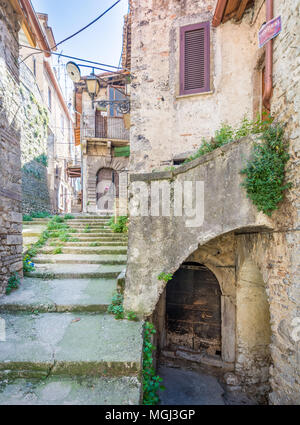 Malerische Anblick in Poggio Moiano, ländlichen Dorf in der Provinz Rieti in der italienischen Region Latium. Stockfoto