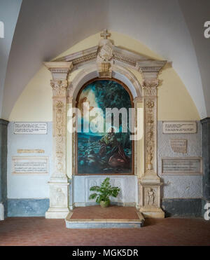 Montagna Spaccata Heiligtum in Gaeta, Provinz Latina in der italienischen Region Latium. Stockfoto