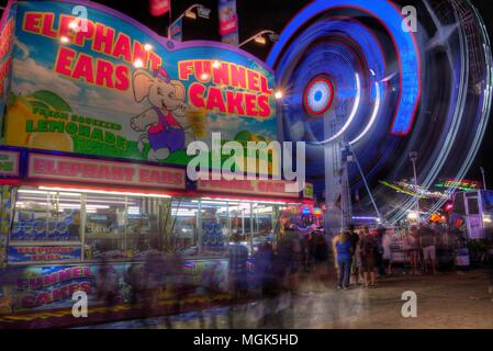 Der Minnesota State Fair ist die größte Versammlung in Minnesota und Millionen von Menschen teilnehmen, die während der beiden Unkraut. Stockfoto