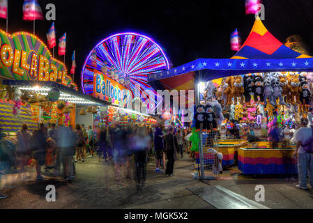 Der Minnesota State Fair ist die größte Versammlung in Minnesota und Millionen von Menschen teilnehmen, die während der beiden Unkraut. Stockfoto